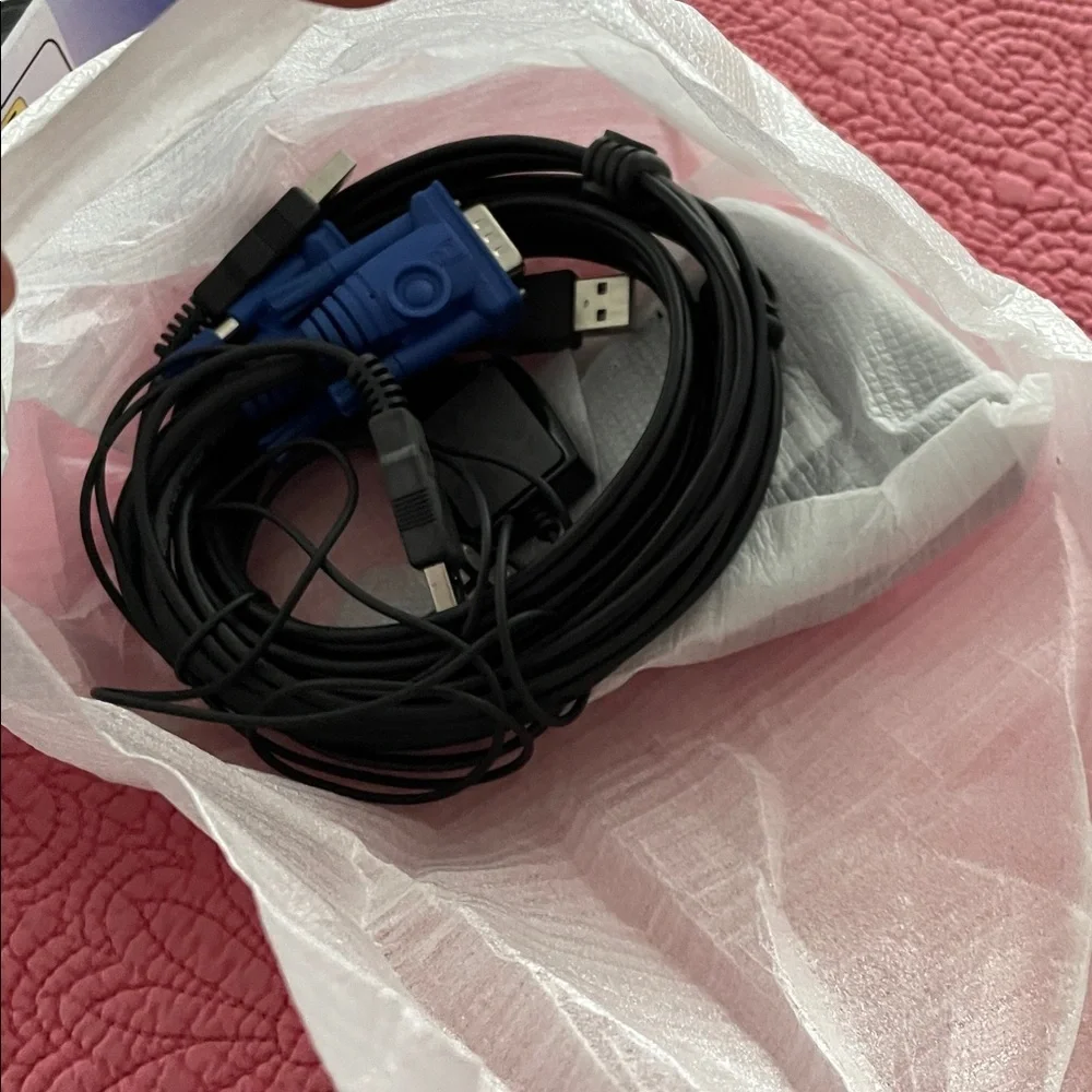 NWT Syba 2 Port USB Cable KVM Switch NIB unused